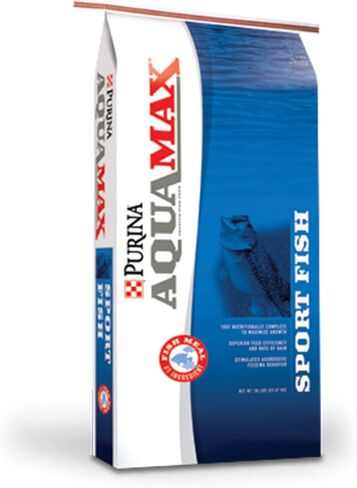 Purina | Aquamax Sportfish MVP Game Fish Feed for Bass, Bluegill, Trout | 50 Pound (50 LB) Bag in Saudi Arabia