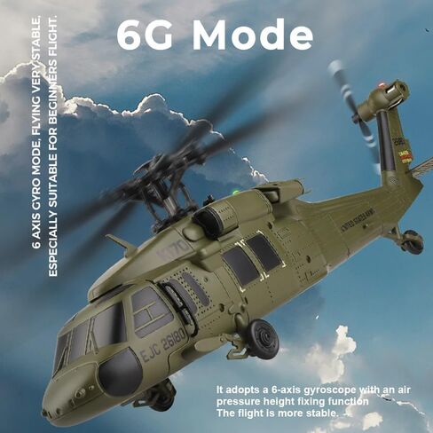 طائرة هليكوبتر RC بدون فرشاة من GoolRC، طائرة هليكوبتر WLtoys K170 للتحكم عن بعد، طائرة عسكرية RC ذات 4 قنوات مع جيروسكوبي 6 محاور، سهلة الطيران للبالغين والمبتدئين in Kuwait