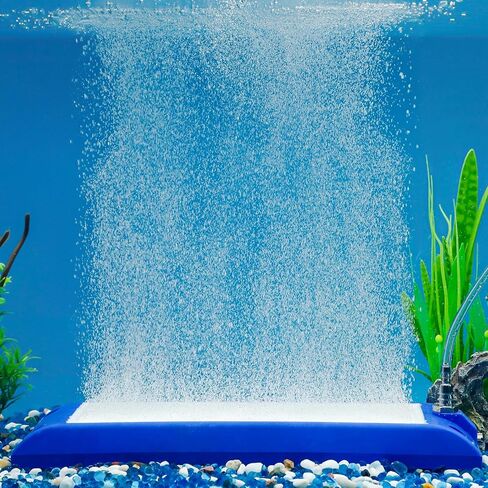 Pawfly Aquarium Air Stone، فقاعات خزان الأسماك مقاس 11 بوصة، شريط حجري هوائي لخزان الأسماك الفقاعي الناعم، ديكورات فقاعات حوض السمك لمضخة الهواء، موزع فقاعات الأكسجين للبركة والزراعة المائية، أزرق in Saudi Arabia