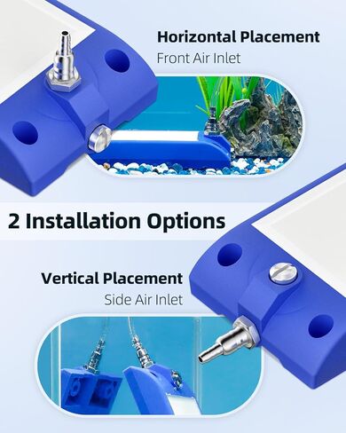 Pawfly Aquarium Air Stone، فقاعات خزان الأسماك مقاس 11 بوصة، شريط حجري هوائي لخزان الأسماك الفقاعي الناعم، ديكورات فقاعات حوض السمك لمضخة الهواء، موزع فقاعات الأكسجين للبركة والزراعة المائية، أزرق in Saudi Arabia