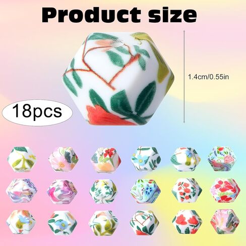 Mabor 18Pcs Knitting Needle Stoppers, Knitting Needle Point Protectors, Needles Minders, Hexagon Print Stitch Holders Needles Caps for Stitching Accessories and Gadgets in Saudi Arabia