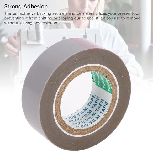 Self Adhesive Presser Foot Tape, PTFE Telfon Tape for Sewing Machine, Lasting Durability, Easily Replaceable, Prevent Presser Foot from Slipping or Shifting in Saudi Arabia