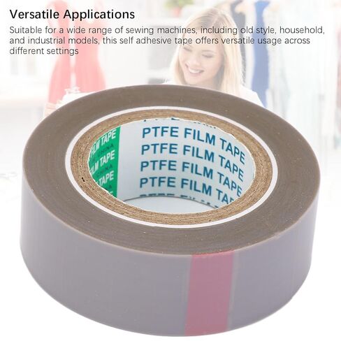Self Adhesive Presser Foot Tape, PTFE Telfon Tape for Sewing Machine, Lasting Durability, Easily Replaceable, Prevent Presser Foot from Slipping or Shifting in Saudi Arabia