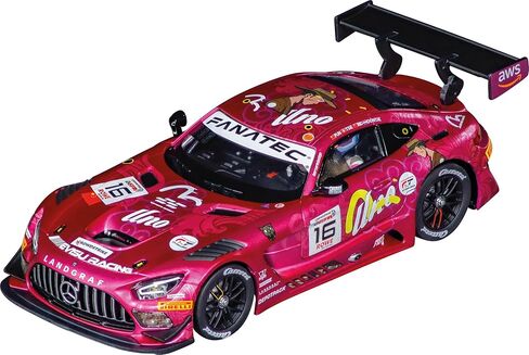 Carrera 27818 Mercedes-AMG GT3 Evo Unoracing Team Landgraf, No.16 24H Spa 2024 1:32 Scale Evolution Analog Slot Car Racing Vehicle in Saudi Arabia