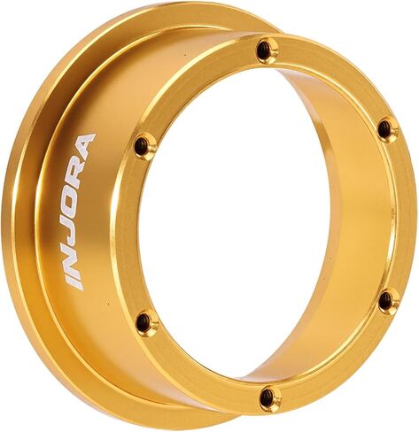 INJORA 4pcs Aluminum Wheel Barrels for 1.0" ModuWheel(Black) in Saudi Arabia