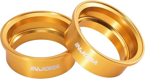 INJORA 4pcs Aluminum Wheel Barrels for 1.0" ModuWheel(Black) in Saudi Arabia