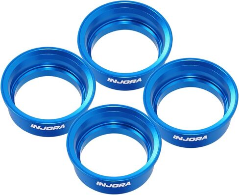 INJORA 4pcs Aluminum Wheel Barrels for 1.0" ModuWheel(Black) in Saudi Arabia