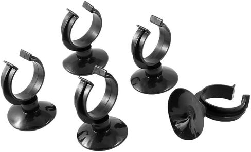 Aquarium Fish Tank Suction Cup Heater Clips Clamps Holder Black 5 Pcs in Saudi Arabia