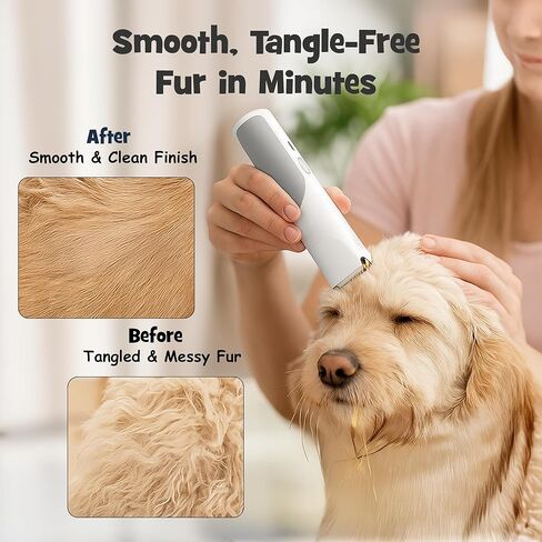 Dog Grooming Vacuum - Pet Hair Trimmer, Dog Hair Clippers and Nail Grinder with 7 Attachments - All-in-One Pet Grooming Kit with 3-Level Suction and Speed Settings with Temperature Control Protection in Saudi Arabia