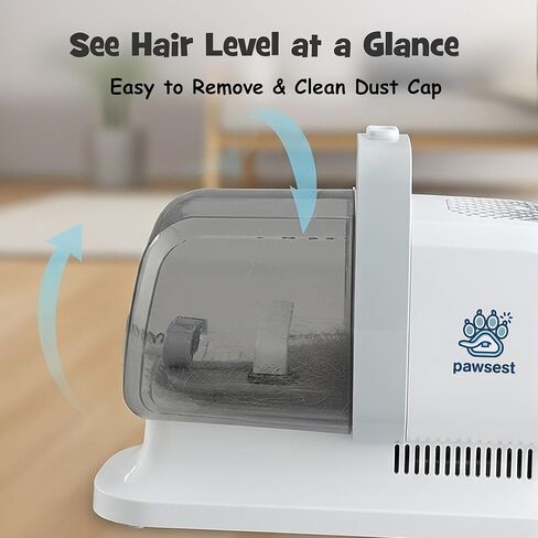 Dog Grooming Vacuum - Pet Hair Trimmer, Dog Hair Clippers and Nail Grinder with 7 Attachments - All-in-One Pet Grooming Kit with 3-Level Suction and Speed Settings with Temperature Control Protection in Saudi Arabia