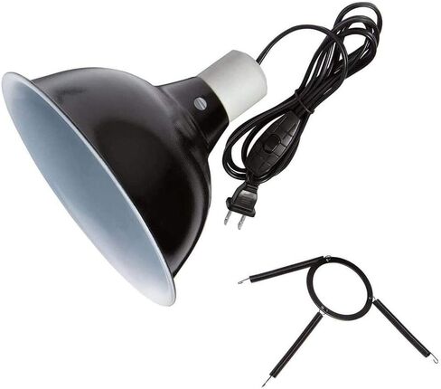 Zilla Reptile Terrarium Heat Lamps and Habitat Lighting Dome, Black 8.5 Inch in Saudi Arabia