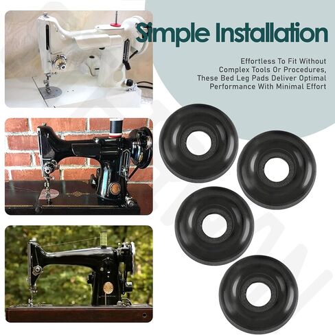 4 Pcs 45780 Bed Cushion Standard Feet Compatinle with Sh-ARP Sewing Singer Featherweight 221, 222, 301, Replace 45780-S in Kuwait