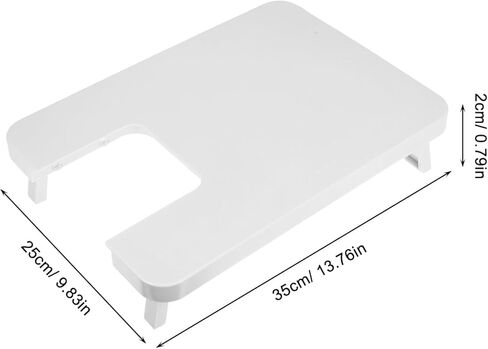 طاولة تمديد ماكينة الخياطة DOITOOL مقاس 9.84 × 13.78 بوصة، لوحة توسيع خفيفة الوزن ومتينة مع فتحة كم لملحقات نموذج سطح المكتب الكهربائي المنزلي 705 in Kuwait