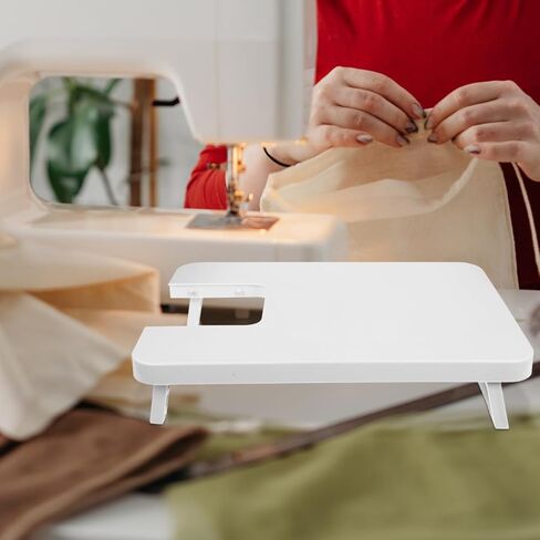 طاولة تمديد ماكينة الخياطة DOITOOL مقاس 9.84 × 13.78 بوصة، لوحة توسيع خفيفة الوزن ومتينة مع فتحة كم لملحقات نموذج سطح المكتب الكهربائي المنزلي 705 in Kuwait