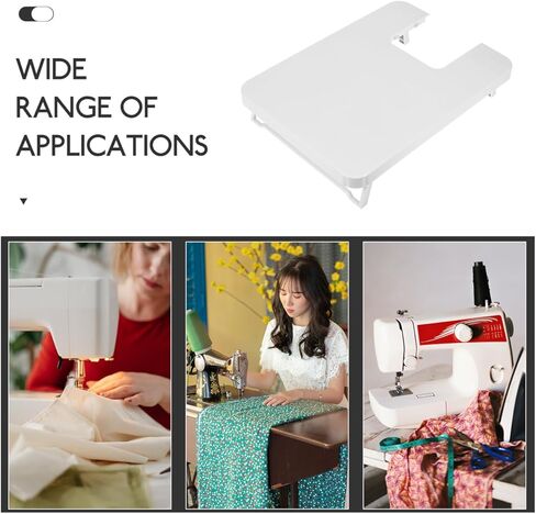 طاولة تمديد ماكينة الخياطة DOITOOL مقاس 9.84 × 13.78 بوصة، لوحة توسيع خفيفة الوزن ومتينة مع فتحة كم لملحقات نموذج سطح المكتب الكهربائي المنزلي 705 in Kuwait
