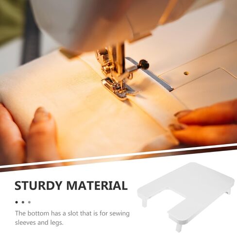 طاولة تمديد ماكينة الخياطة DOITOOL مقاس 9.84 × 13.78 بوصة، لوحة توسيع خفيفة الوزن ومتينة مع فتحة كم لملحقات نموذج سطح المكتب الكهربائي المنزلي 705 in Kuwait