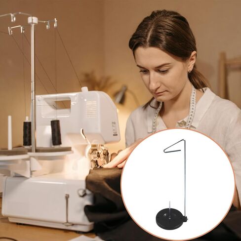 Shcobomo قابل للتعديل مخروط الموضوع حامل حامل البكرة لآلة الخياطة والتطريز اللحف آلات Serger، حامل التخزين المؤقت العالمي مخروط واحد وبكرة قابل للتعديل موقف الموضوع in Kuwait