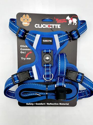 حزام ومقود Clickette™ ذو القفل المغناطيسي (برتقالي، متوسط) in Saudi Arabia