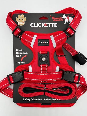 حزام ومقود Clickette™ ذو القفل المغناطيسي (برتقالي، متوسط) in Saudi Arabia