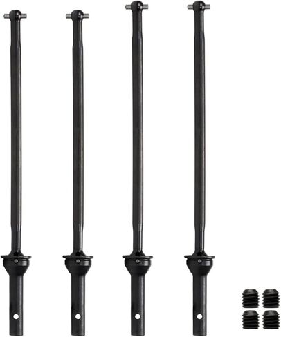 Steel Front Rear Drive Shaft CVD Axles Upgrades Part for Arrma 1/8 Kraton 6S BLX,Outcast 6S BLX,Notorious 6S BLX，RC Driveshafts CVD w/17mm Wheel Hex Hub 4 pcs/Set(Red) in Saudi Arabia
