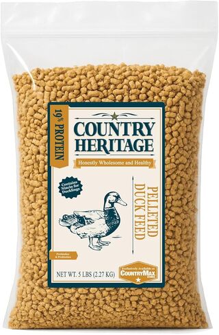 Country Heritage Floating Waterfowl Feed – Duck, Goose & Swan Food – 5 lb Resealable Bag – Nutrient-Rich Pellets for Wild & Pet Birds in Kuwait