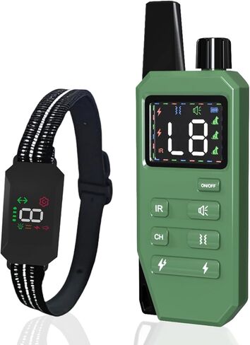 Dog Shock Collar Dog Training Collar with Remote Innovative IPX67 Waterproof with 6 Training Modes, Rechargeable E-Collar for All Breeds- Black in Saudi Arabia
