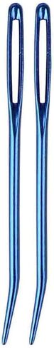 Large Eye Sewing Needles,Sewing Embroidery Needles Hand Stainless Steel Sharp Darning Tapestry Needle for Yarn Knitting Leather (12 Piece,Blue) in Saudi Arabia
