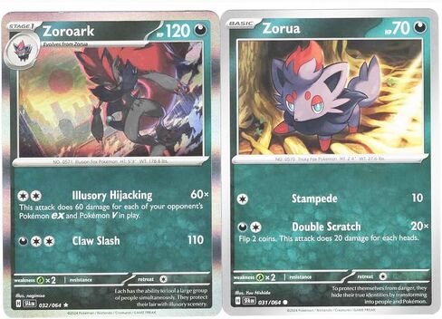 Zoroark 032/064 - Shrouded Fable – Pokemon Card Lot - Rare in Saudi Arabia