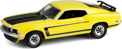 1969 302 Bright Yellow with Black Hood and Stripes Barrett-Jackson Series 15 1/64 Diecast Model Car by Greenlight 37320B in Saudi Arabia