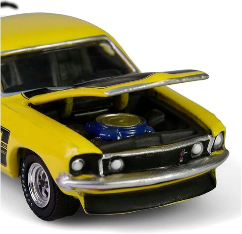 1969 302 Bright Yellow with Black Hood and Stripes Barrett-Jackson Series 15 1/64 Diecast Model Car by Greenlight 37320B in Saudi Arabia