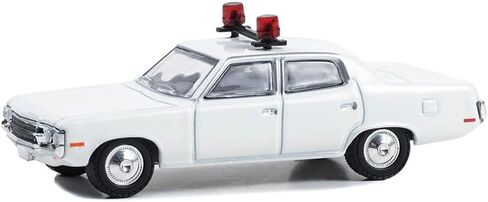 Greenlight 43011L Hot Pursuit - 1971-78 AMC Matador Police Cruiser - أبيض (حصريًا للهوايات) مع شريط ضوئي بمقياس 1:64 in Saudi Arabia