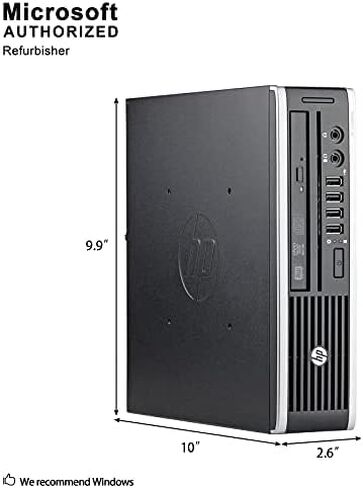 HP Elite 8300 Ultra Small Slim Business Computer PC, 8GB RAM, 120GB SSD, Wi-Fi, Windows 10 Professional (Renewed) in Saudi Arabia