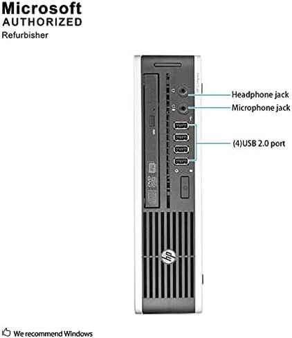 HP Elite 8300 Ultra Small Slim Business Computer PC, 8GB RAM, 120GB SSD, Wi-Fi, Windows 10 Professional (Renewed) in Saudi Arabia