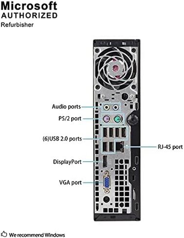 HP Elite 8300 Ultra Small Slim Business Computer PC, 8GB RAM, 120GB SSD, Wi-Fi, Windows 10 Professional (Renewed) in Saudi Arabia