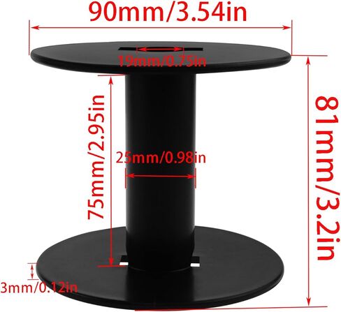 Xhziy 6pcs 90mm/3.54inch Diameter Nylon Filament Webbing Small Reel Empty Plastic Spool Chain Spool Suitable for Winding Various Ropes in Saudi Arabia