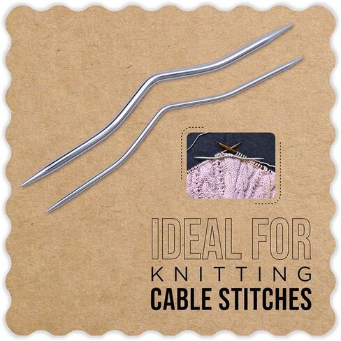 إبر كابل الألومنيوم من Knitter's Pride - مجموعة من 2 (US 1.5 وUS 6) in Saudi Arabia