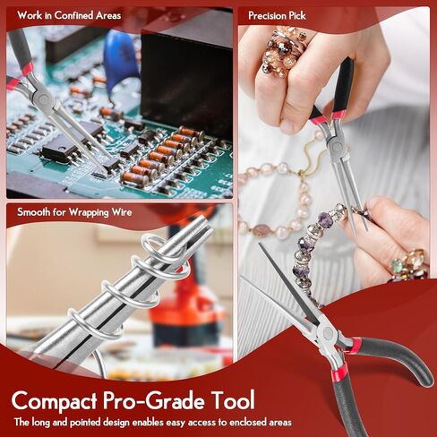 كماشة إبرة الأنف، كماشة الأنف الطويلة مع الفك المسنن لصنع المجوهرات، وأسلاك الانحناء والأشياء الصغيرة التي تجتاح كماشة إزالة الإبرة تعمل في مكان ضيق in Kuwait