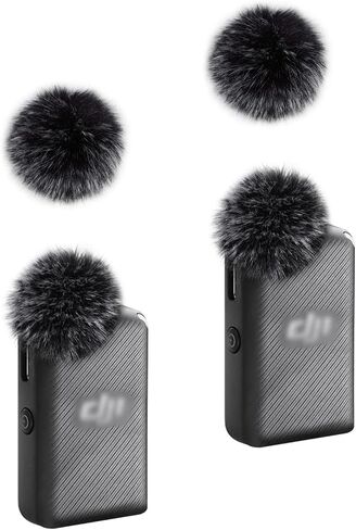 Microphone Windscreen Wind Muff Compatible with DJI MIC Wireless Lavalier Microphone,Furry Cover(2-Pack) in Kuwait