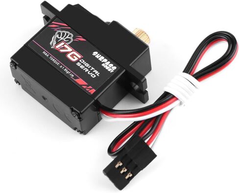 GLOBCAT 17G Metal Digital Servo with Arms RC Steering Servo 16701 for Hyper Go H16BM H16GT H16DR 16207 16208 16209 16210 1/16 RC Trucks in Saudi Arabia