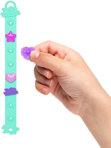 Polly Pocket Dolls & Pets Bracelet Keychain Playset, Fruit Themed Fashion Accessories and Bag Charms, Wearable Compact in Saudi Arabia
