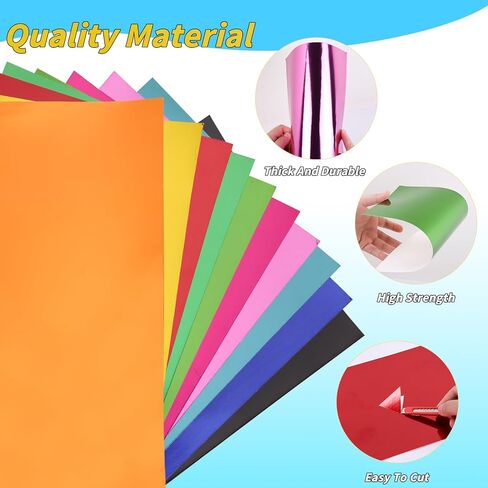100 Sheets Metallic Mixed Cardstock Paper Bulk,Foil Board Paper 8.5" x 11", Mirror Finish Surface, Assorted Mixed Glitter Paper 250gsm for Crafting Card Making Invitations Decorations in Kuwait