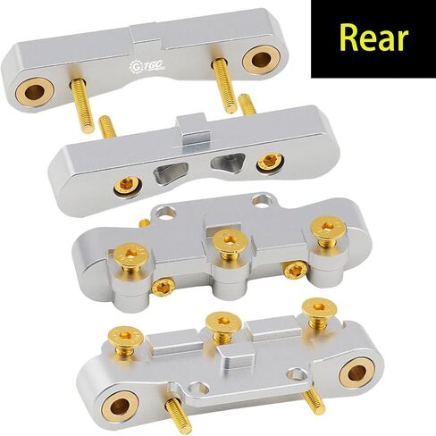 CNC 7075 سبائك الألومنيوم الأمامي والخلفي السفلي الذراع تعليق شماعات جبل مناسبة لArrma 1/7 Felony Mojave 6s BLX ترقيات جزء (فضي) in Kuwait