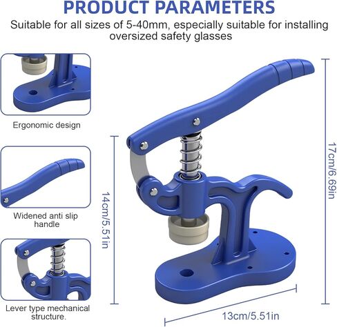 Nyuemystery Safety Eyes Tool Professional for Large Eyes & Nose Installation, Amigurumi Crochet Doll Animal Stuffed Plush Making Supplies with Effortless Grip (5-45mm) in Kuwait