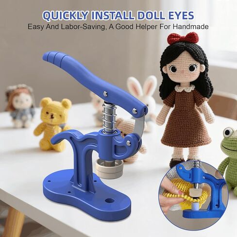 Nyuemystery Safety Eyes Tool Professional for Large Eyes & Nose Installation, Amigurumi Crochet Doll Animal Stuffed Plush Making Supplies with Effortless Grip (5-45mm) in Kuwait