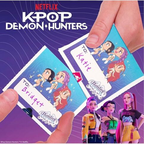 بطاقات وملصقات عيد الحب من Kpop Demon Hunters، 16 قطعة من تبادل الفصول الدراسية in Kuwait