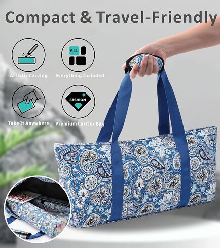 American Mahjong Tile Set,166 Premium White Tiles Mahjong Set, 4 All-in-One Rack/Pushers, Mahjong Tile Set with Flower Carrying Bag in Saudi Arabia
