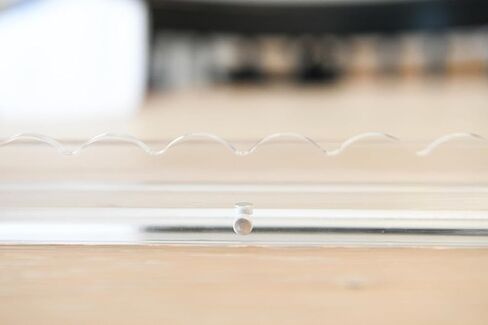 Scallop Mahjong Rack with Magnetic Pushers, Clear Acrylic, 20 Inch Length, 4 per Set, Fits Standard and Large Tiles in Saudi Arabia