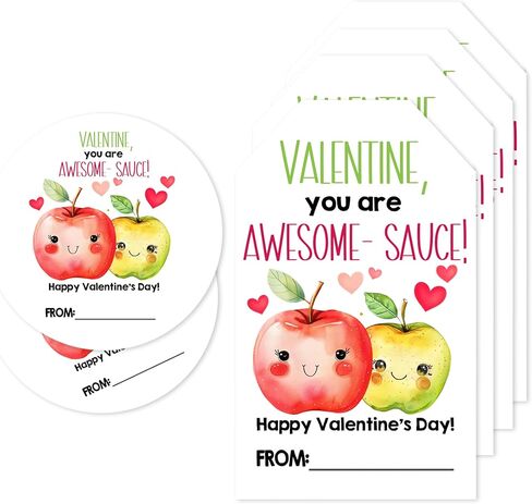 Pink Heart Valentines Day Labels Stickers - Have A Poppin Valentine's Day - Valentine's Day Snacks Gift Tags Envelopes Greeting Cards Decoration - Teens Valentines Party Favors Supplies - A03 in Saudi Arabia