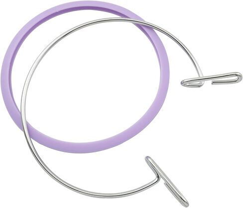 Metal Spring Tension Embroidery Hoop Embroidery Tension Shed, Cross Stitch Hoop, Cross Stitch Hoop, Darning Hoops (Purple) in Saudi Arabia