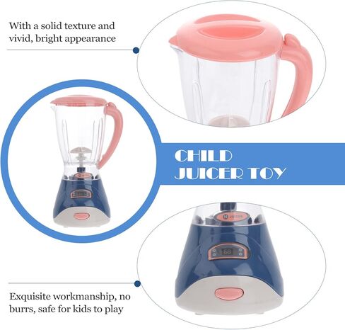 Realistic Fruit Toy Blender - 1pc Kids Kitchen Pretend Play Toys Role Play Mixer Set for Kids Home Playset - Without Battery Tiny Kitchen Appliances Learning Playthings for Children in Saudi Arabia